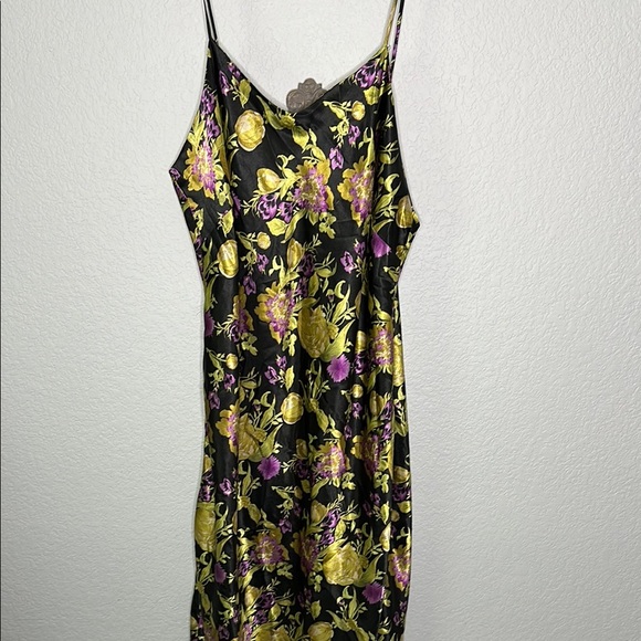 Silhouettes Floral Slip Dress 1X - Picture 1 of 9